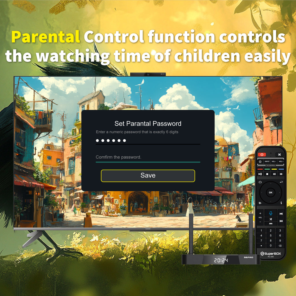 Besttop S6 Pro 2025 SuperBox for Samrt TV, Wireless Voice Remote Included, 1000M Ethernet Port Fast Speed S6pro Super Box with Voice Remote, 4GB RAM+32GB Storage Easy Setup Guide by Seller