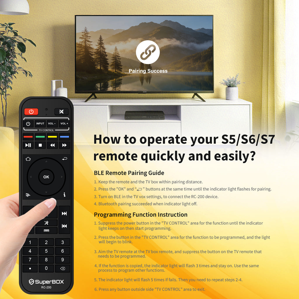 Besttop S6 Elite Ultra Superbox for TV 2025 Fully Loaded, Wireless Voice Remote Included, 1000M Ethernet Port Super Box with Voice Remote, 4G RAM+128G ROM, 6K, Easy Setup Guide by Authorised Seller