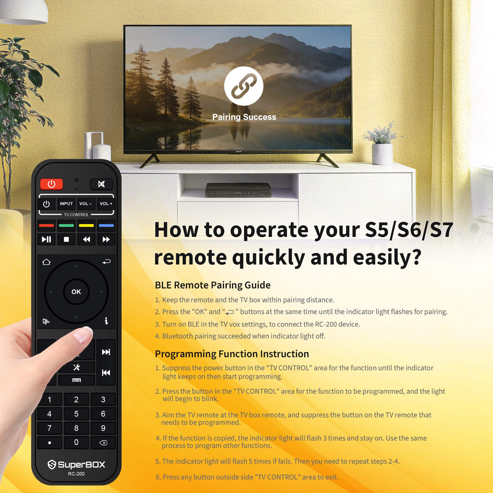 Besttop S6 Elite Ultra Superbox for TV 2025 Fully Loaded, Wireless Voice Remote Included, 1000M Ethernet Port Super Box with Voice Remote, 4G RAM+128G ROM, 6K, Easy Setup Guide by Authorised Seller