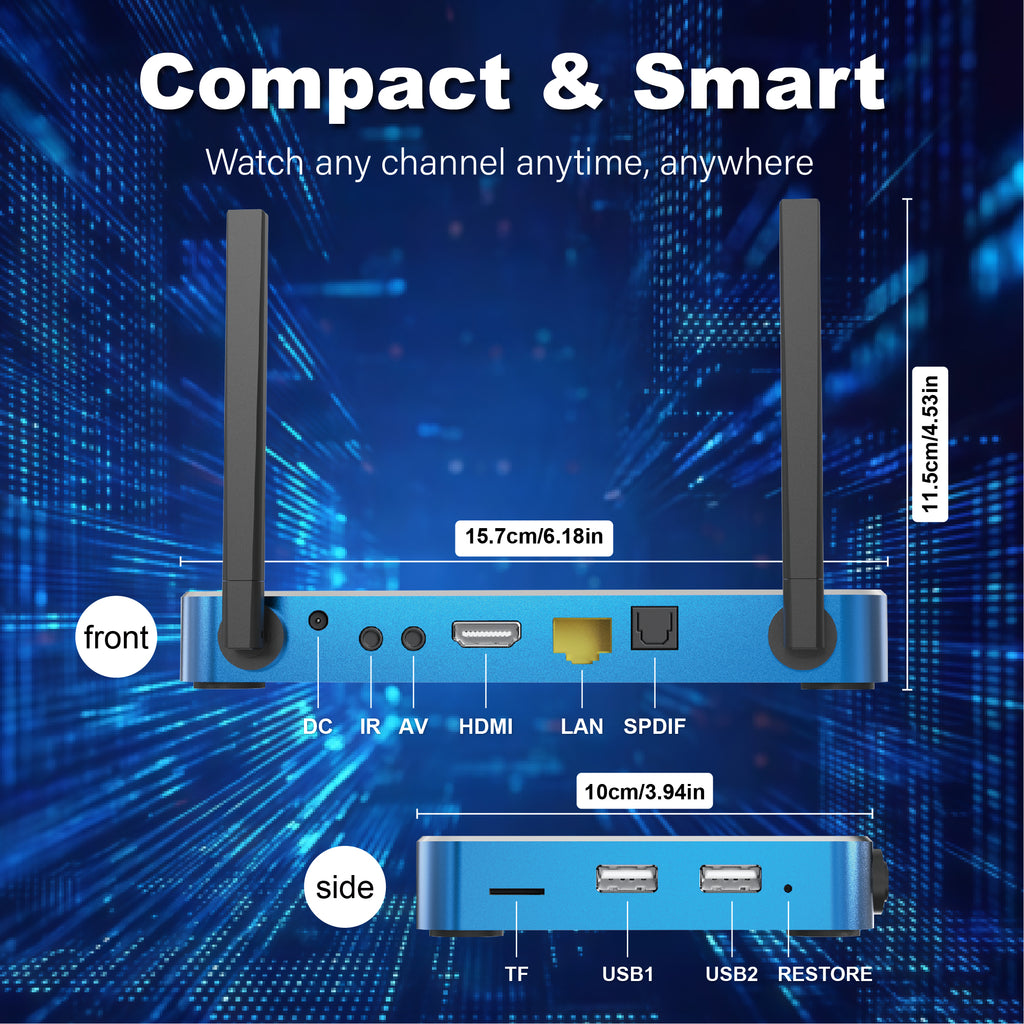 Besttop SuperBox S6 Max 2025 Fully Loaded, 4GB RAM+64GB ROM, Super Box S6Max Smart TV Box with Voice Remote, Easy Setup Guide & Phone Support by Authorised Besttop Seller