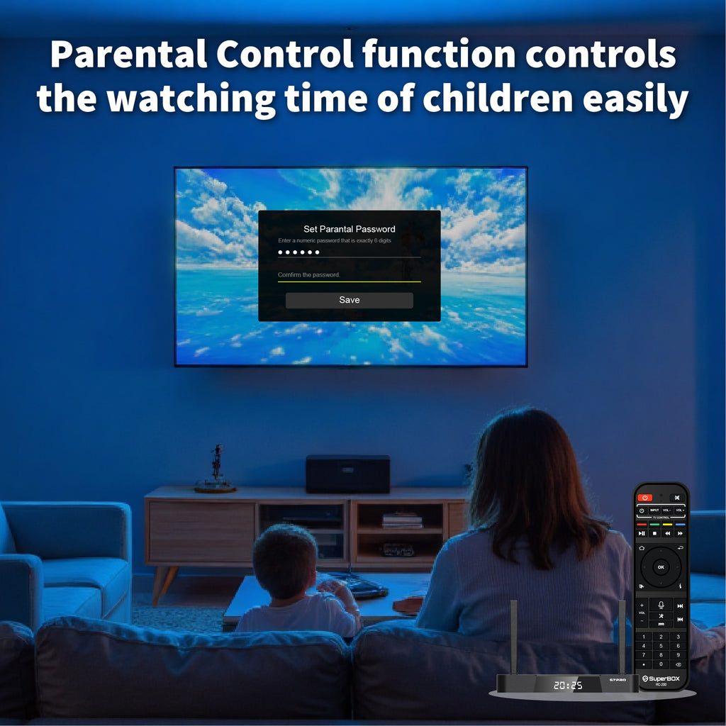 Besttop Latest SuperBox S7 Pro 2026 Fully Loaded, 4GB RAM+32GB ROM for Family Entertainment, Super Box S7pro 6K Smart TV Box with Voice Remote, Time Shift & Parental Controls