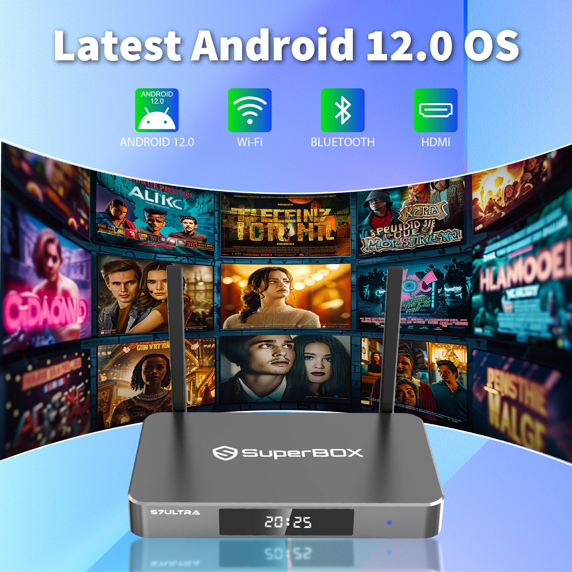 Besttop Newest SuperBox S7 Ultra 2026 Fully Loaded, 4G RAM+128G ROM Super Box S7ultra with Voice Remote& 7-day Time Shift, Premium 6K, Easy Setup Guide (Parental Control Time Included)