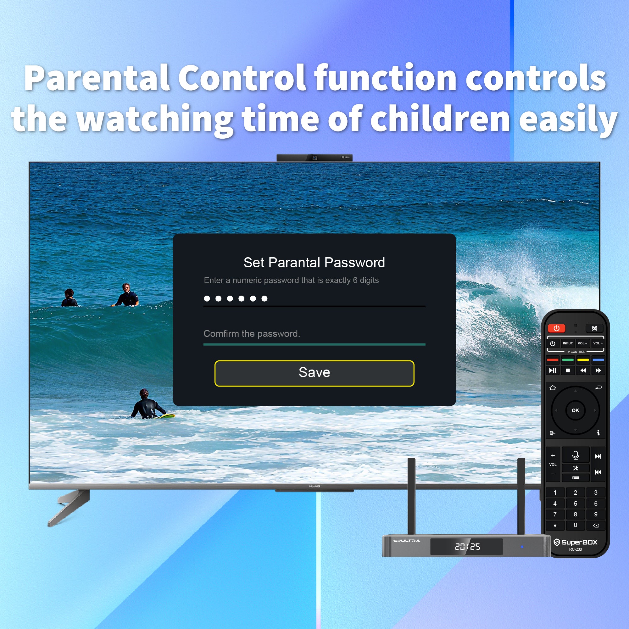 Besttop Newest SuperBox S7 Ultra 2026 Fully Loaded, 4G RAM+128G ROM Super Box S7ultra with Voice Remote& 7-day Time Shift, Premium 6K, Easy Setup Guide (Parental Control Time Included)